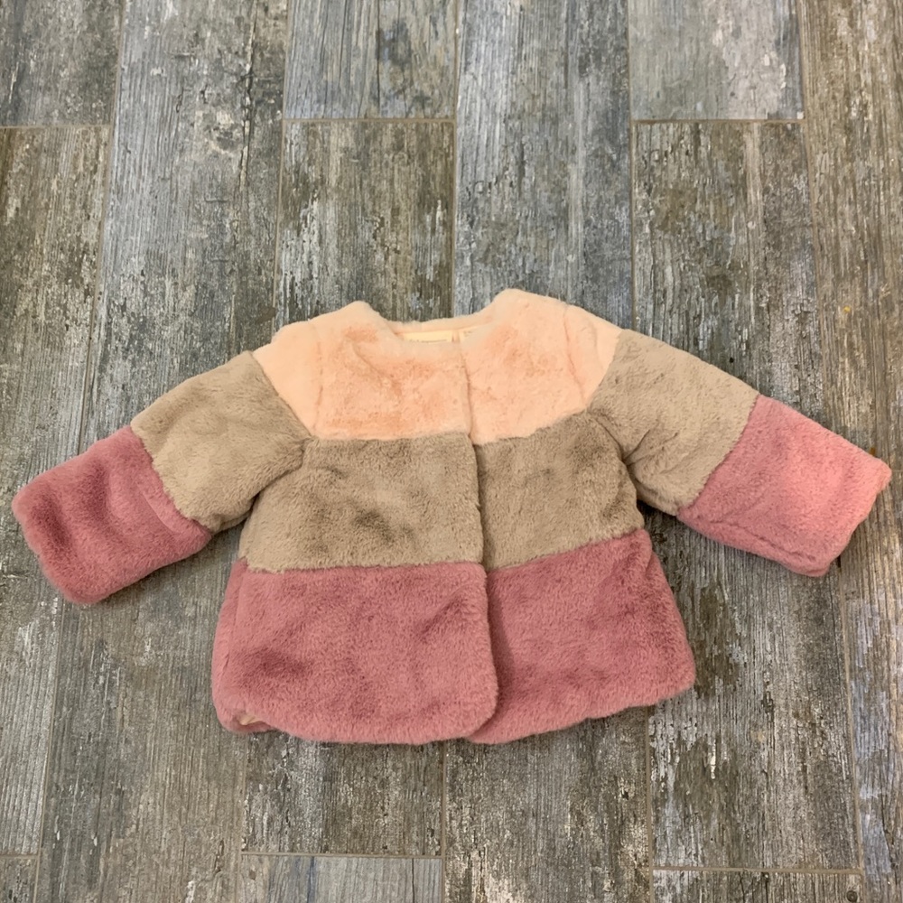 New! Faux fur coat by First impressions